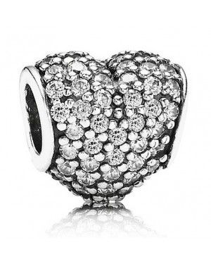 PANDORA Heart Love Charm JSP1059 With CZ In Silver