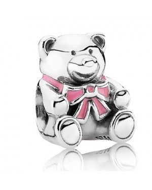 PANDORA Baby Girl Teddy Bear Animal Charm JSP1050 In Silver