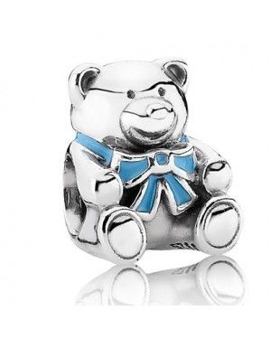 PANDORA Baby Boy Teddy Bear Animal Charm JSP1049 