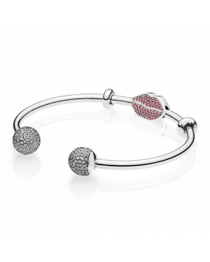 Pandora Sparkling Kiss Open Bangle Gift Set GS0022