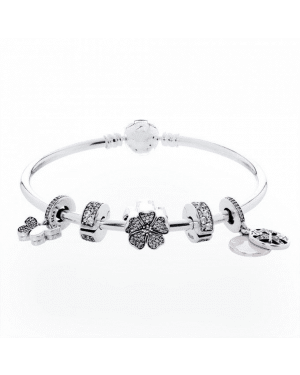 PANDORA Springtime Butterfly Complete Bracelet JSP0278 With Cubic Zirconia 