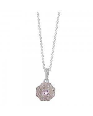 PANDORA Blooming Dahlia Floral Necklace JSP0091 