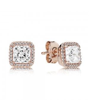 PANDORA Timeless Elegance Stud Earrings JSP1312 In Rose Gold