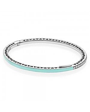 PANDORA Mint Radiant Hearts Of Love Bangle JSP1158 