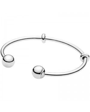 PANDORA Sleek Open Logo Bangle JSP1650 