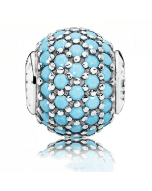 PANDORA Turquoise Crystal Wisdom Charm JSP0582 