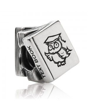 PANDORA Owl Text Book Celebration Charm JSP1619 