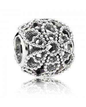 PANDORA Openwork Roses Floral Charm JSP0064 In Rose Gold