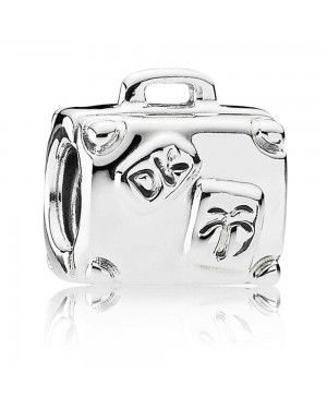 PANDORA Silver Suitcase Travel Charm JSP1628 