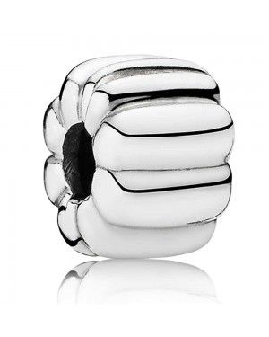 PANDORA Ridged Spacer Clip JSP1643 In Silver