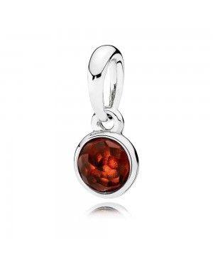 PANDORA January Birthstone Garnet Droplet Birthstone Pendant JSP1191 