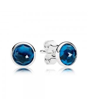 PANDORA December Birthstone Blue Crystal Droplet Earrings JSP1234 