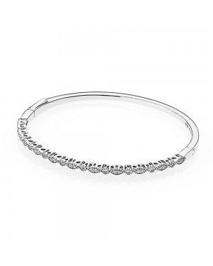 PANDORA Alluring Brilliant Marquise Bangle JSP1170 With Pave CZ 