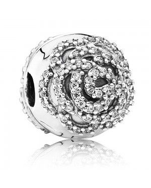 PANDORA Shimmering Rose Floral Clip JSP0901 