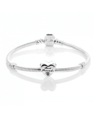 PANDORA Best Friend Friendship Complete Bracelet JSP0411 With Pave CZ In Silver