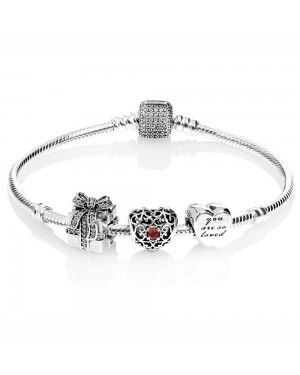 PANDORA January Birthstone Complete Bracelet JSP0358 