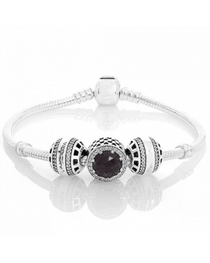 PANDORA Forever Radiant Complete Bracelet JSP0360 With Pave CZ 