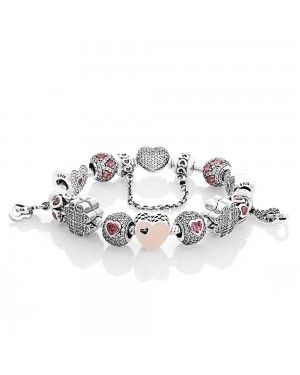 PANDORA Advertised Captivated Love Complete Bracelet JSP0322 