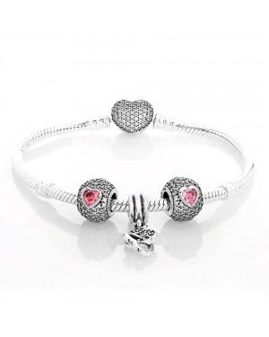 PANDORA Intertwined Love Complete Bracelet JSP0316 With CZ 