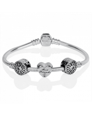 PANDORA Friendship Complete Bracelet JSP0223 With Clear CZ 