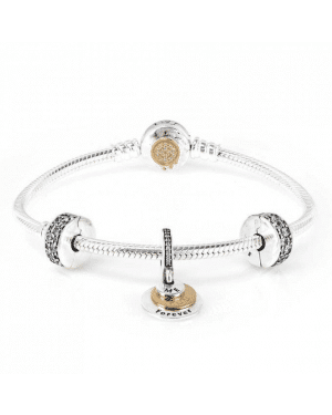 PANDORA Me And You Forever Love Complete Bracelet JSP0186 With CZ 