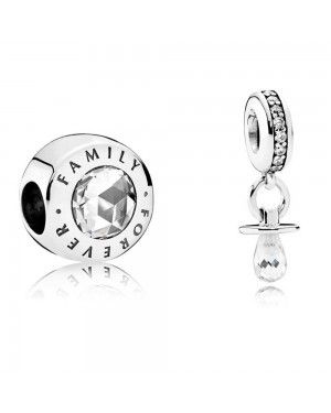 PANDORA Forever Family Charm Set JSP0532 In Silver