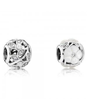 PANDORA Luminous Floral Floral Charm Set JSP0486 With Pave CZ 