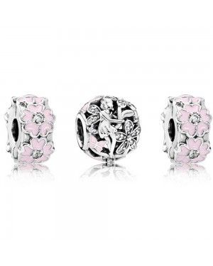 PANDORA Floral Fairy Floral Charm Set JSP0541 With CZ 