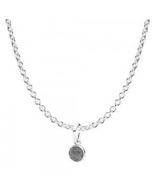 PANDORA June Droplet Birthstone Necklace JSP0090 In Silver