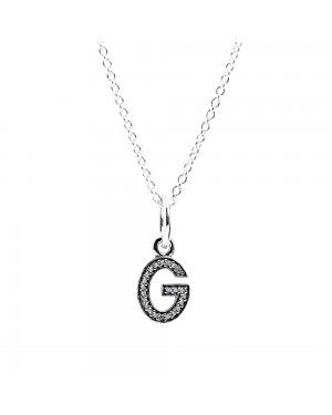 PANDORA Silver Alphabet G Necklace JSP0124 