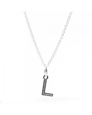 PANDORA Silver Alphabet L Alphabet Necklace JSP0120 