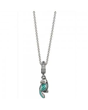 PANDORA Silver Tropical Parrot Animal Necklace JSP0083 