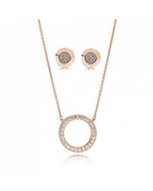 PANDORA Signature Jewellery Set JSP0041 In Rose