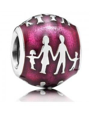 PANDORA Violet Family Charm JSP0943 In Enamel