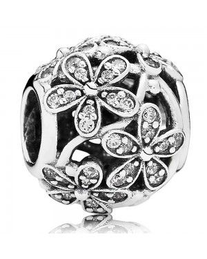 PANDORA Openwork Daisy Floral Charm JSP1024 In Silver