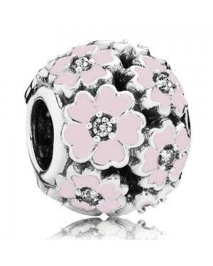 PANDORA Pink Primroses Floral Charm JSP0923 In Enamel