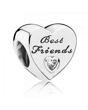 PANDORA Friendship Heart Charm JSP0857 With CZ 