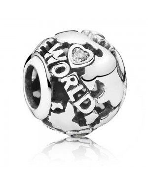 PANDORA Around The World Travel Charm JSP0872 With Pave CZ 