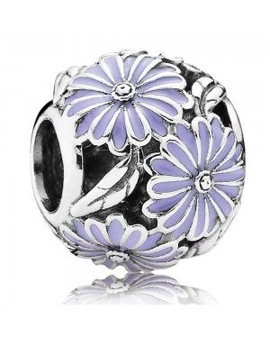 PANDORA Lavender Daisy Floral Charm JSP0925 In Enamel