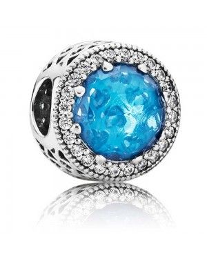 PANDORA Sky Blue Radiant Hearts Love Charm JSP0864 