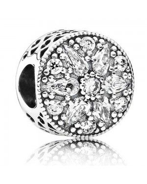 PANDORA Silver Radiant Bloom Floral Charm JSP0936 