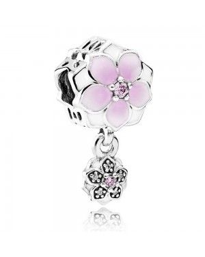 PANDORA Magnolia Bloom Dropper Floral Charm JSP0653 