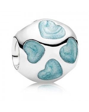 PANDORA Blue Hearts Love Charm JSP1078 In Enamel