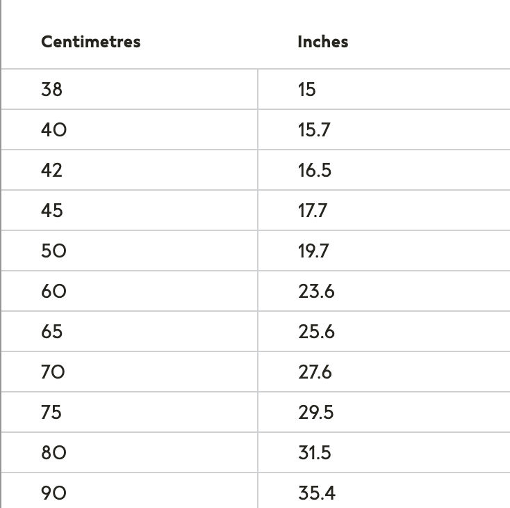 necklace size guide