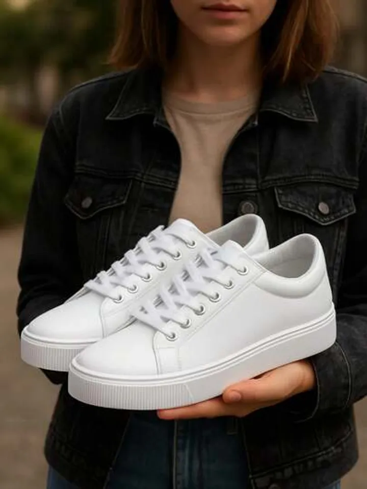 ​05 Tênis Casual Branco 