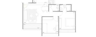 Skyi Star City, 2 BHK-431 Sq.ft