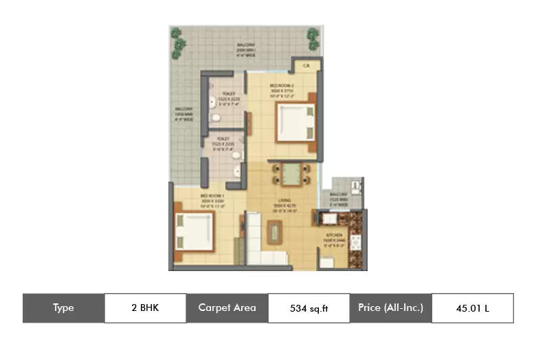 2 BHK