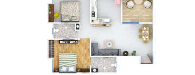 Excellaa Chesterfield, 2 BHK-620 Sq.ft