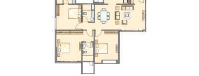 Pride Purple Park Titanium, 3 BHK-1450 Sq.ft