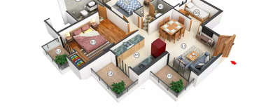 Samridhi Luxuriya Avenue, 2 BHK-1165 Sq.ft